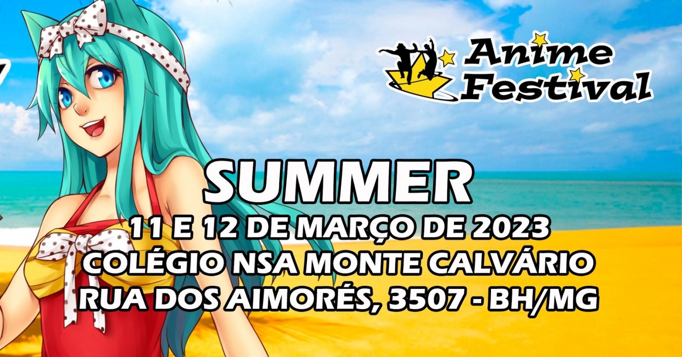 Anime Festival BH 2023 Summer Saiba Sobre o Evento Aqui